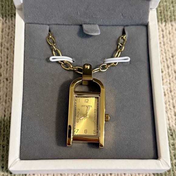 Invicta Jewelry - Invicta Mini Angel Women's Necklace Watch - 17.5mm, Gold (49935)